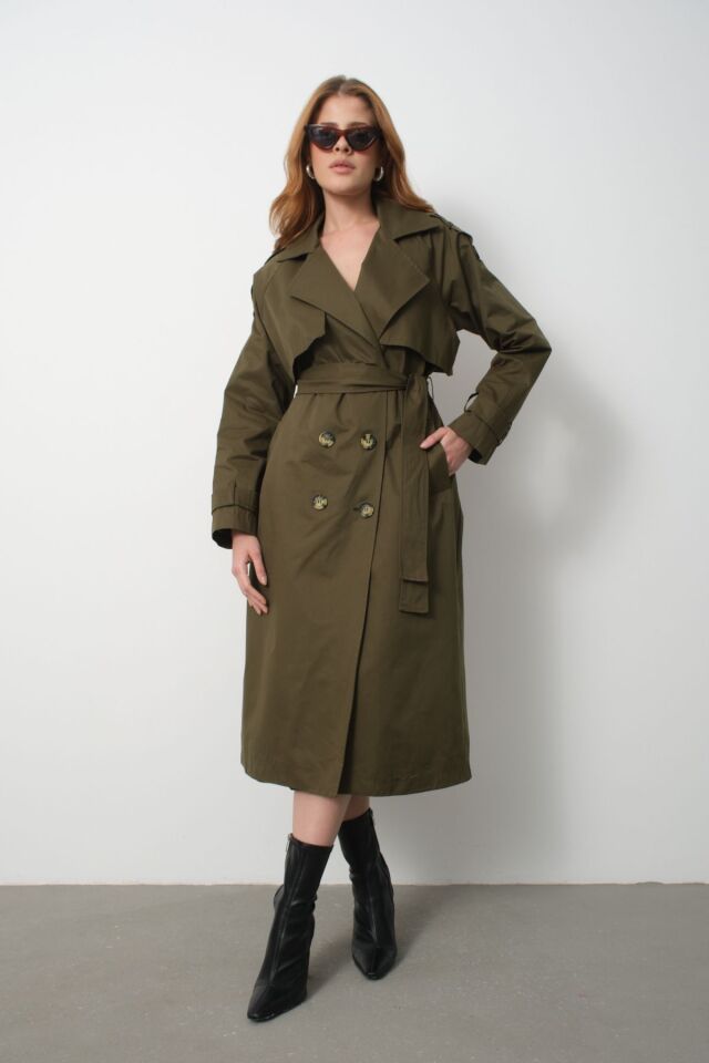 Trençkot haki - S