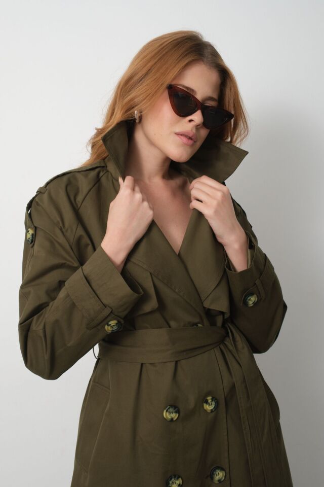 Trençkot haki - S