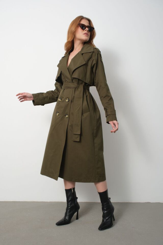 Trençkot haki - S