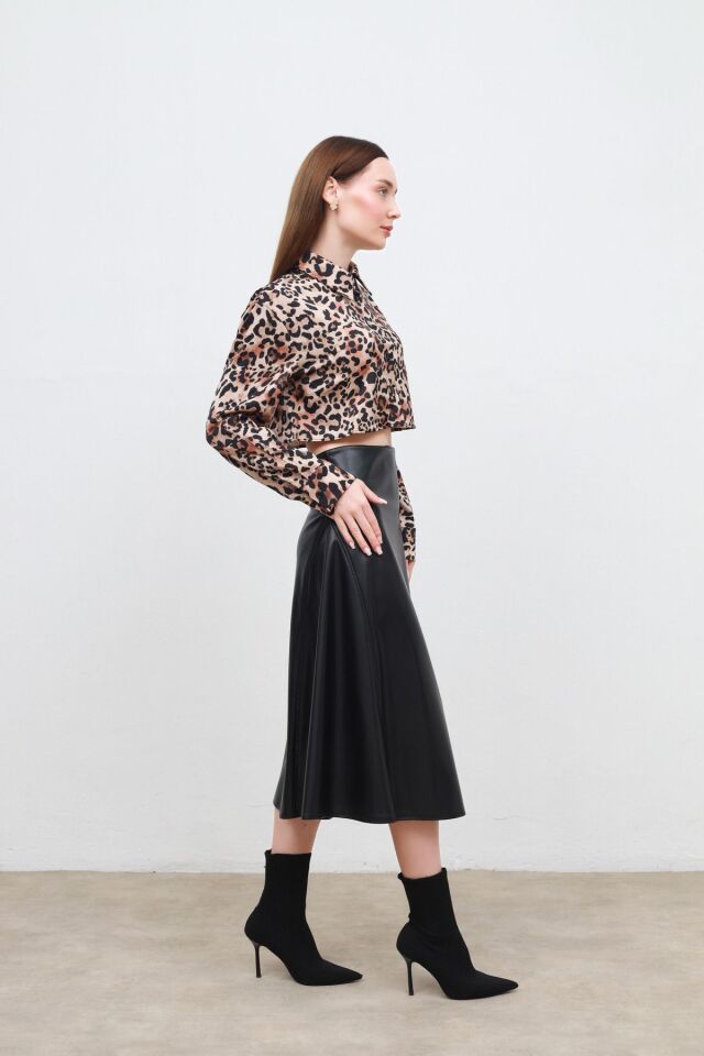 suni deri etek siyah - 36