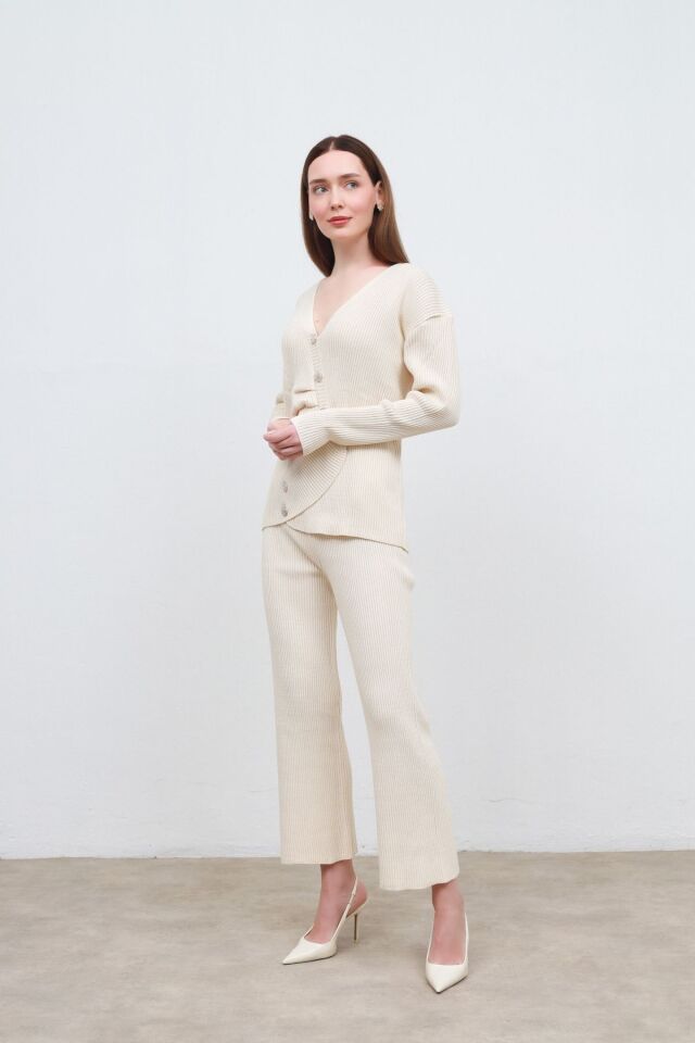 triko alt üst takım ekru - LSTD