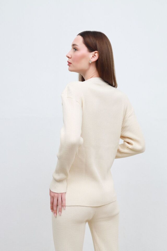 triko alt üst takım ekru - LSTD