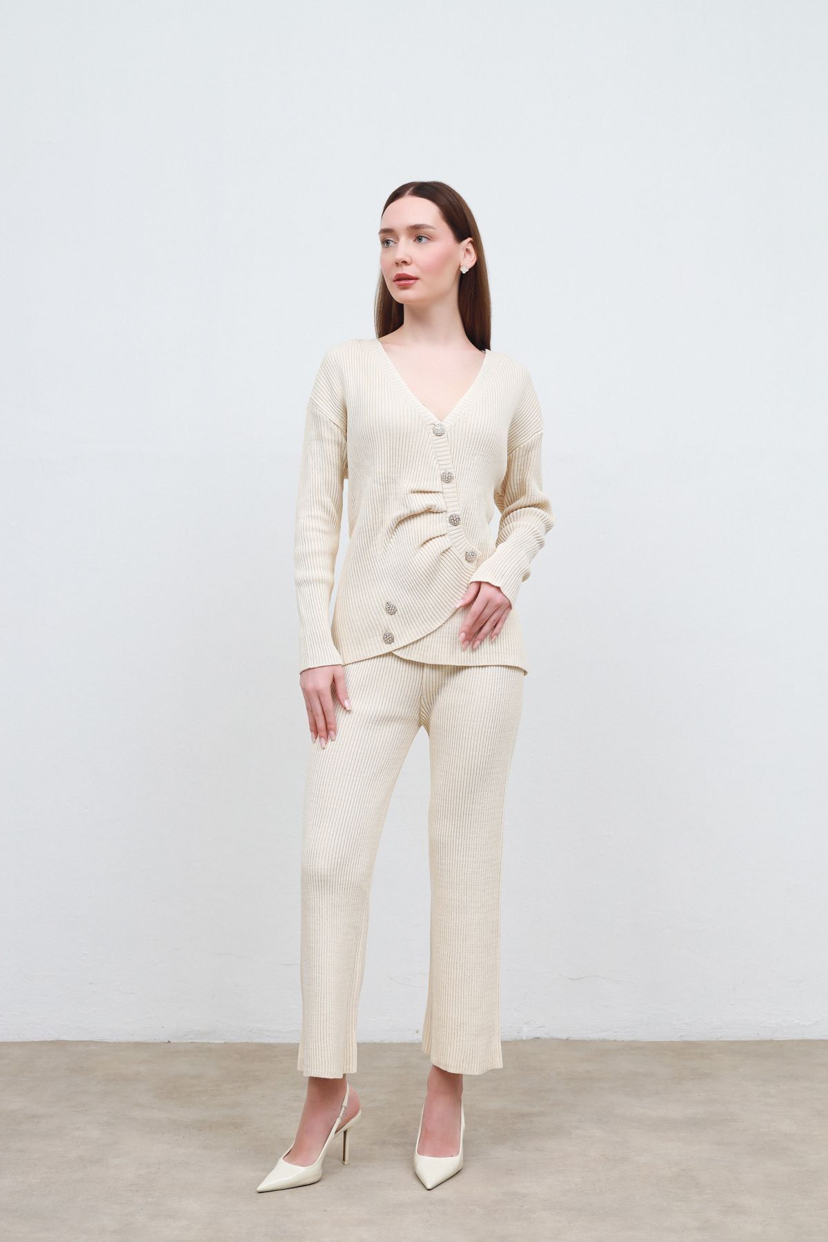 triko alt üst takım ekru - LSTD