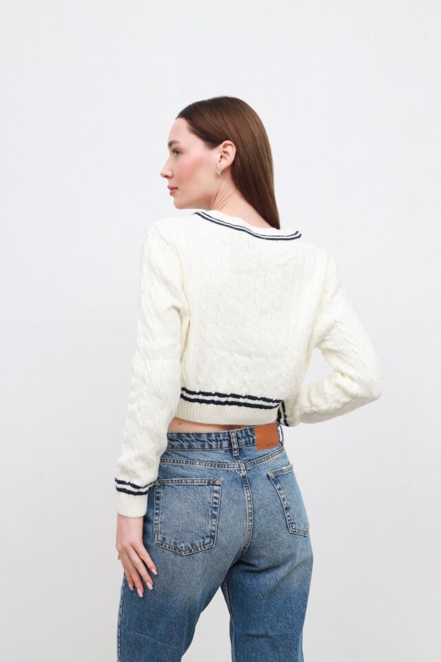 yırtık detaylı pantolon blue - 28