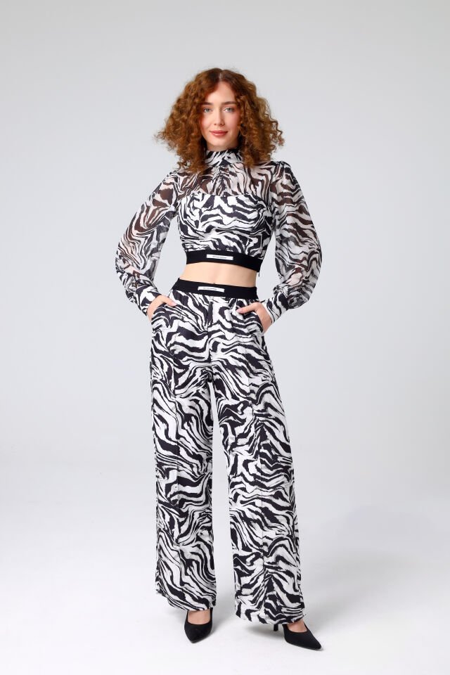 Zebra Baskılı Takım