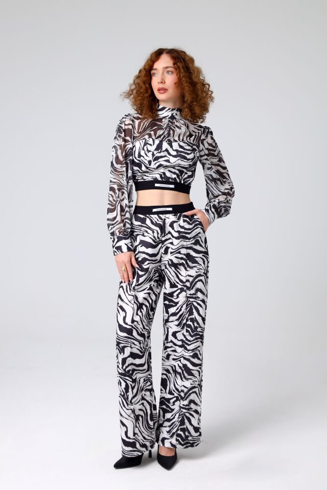 Zebra Baskılı Takım