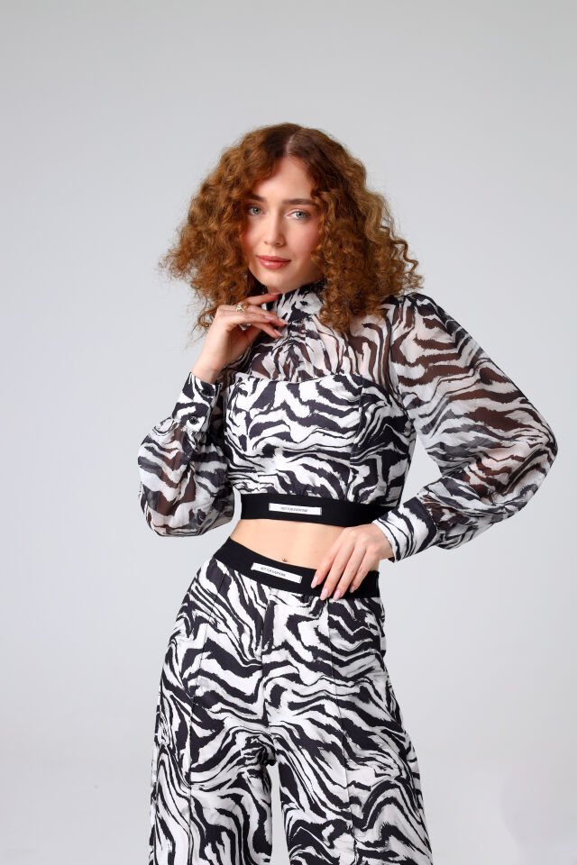 Zebra Baskılı Takım