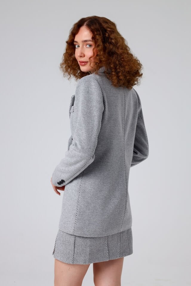 Gri Ceket Takım