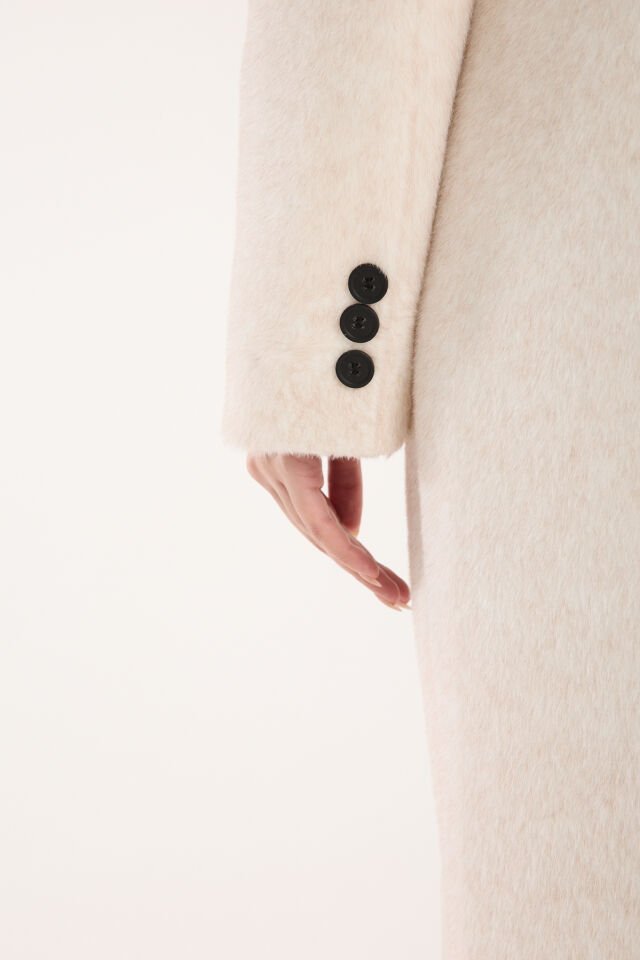 Fox Kumaş Uzun Oversize Kaban